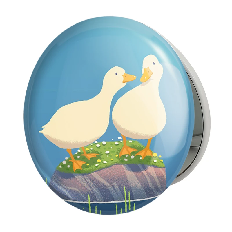 آینه جیبی خندالو طرح اردک های خنگ مدل تاشو کد 29246