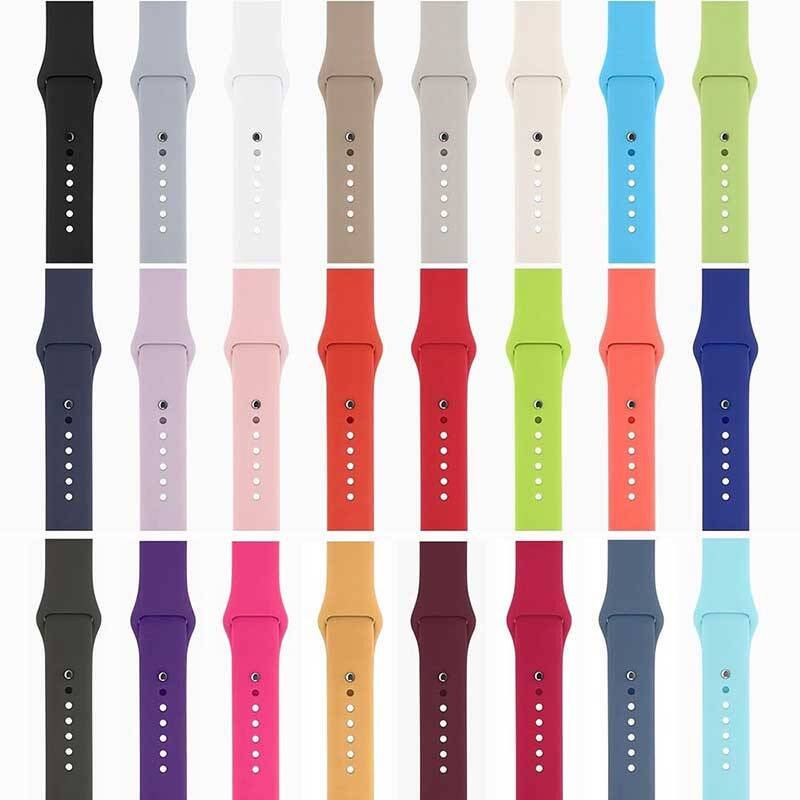 بند پرو مدل سیلیکونی  مناسب برای اپل واچ SE سایز 44 به همراه محافظ صفحه نمایش