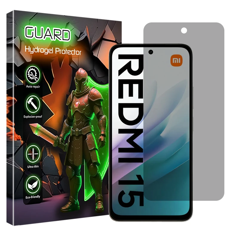محافظ صفحه نمایش حریم شخصی گارد مدل Tough مناسب برای گوشی موبایل شیائومی Redmi 15 4G