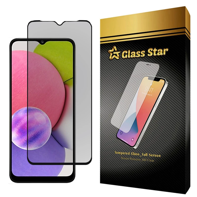 محافظ صفحه نمایش حریم شخصی گلس استار مدل PFG مناسب برای گوشی موبایل سامسونگ Galaxy A03s