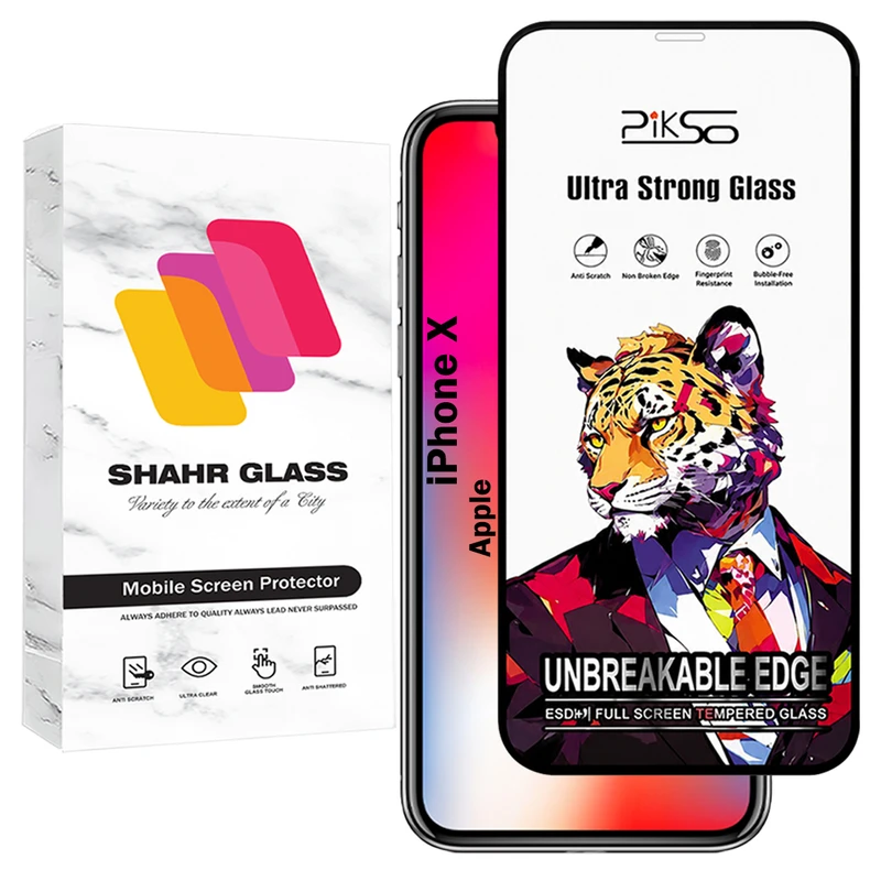 محافظ صفحه نمایش شهر گلس مدل PICSO مناسب برای گوشی موبایل اپل iPhone X