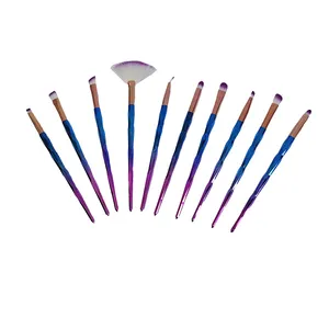 ست برس آرایشی مدل 02 _ Unicorn مجموعه 10 عددی 