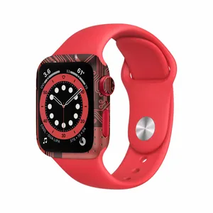 MAHOOT Red-Printed-Circuit-Board Cover Sticker for Apple Watch Watch 6 44mm