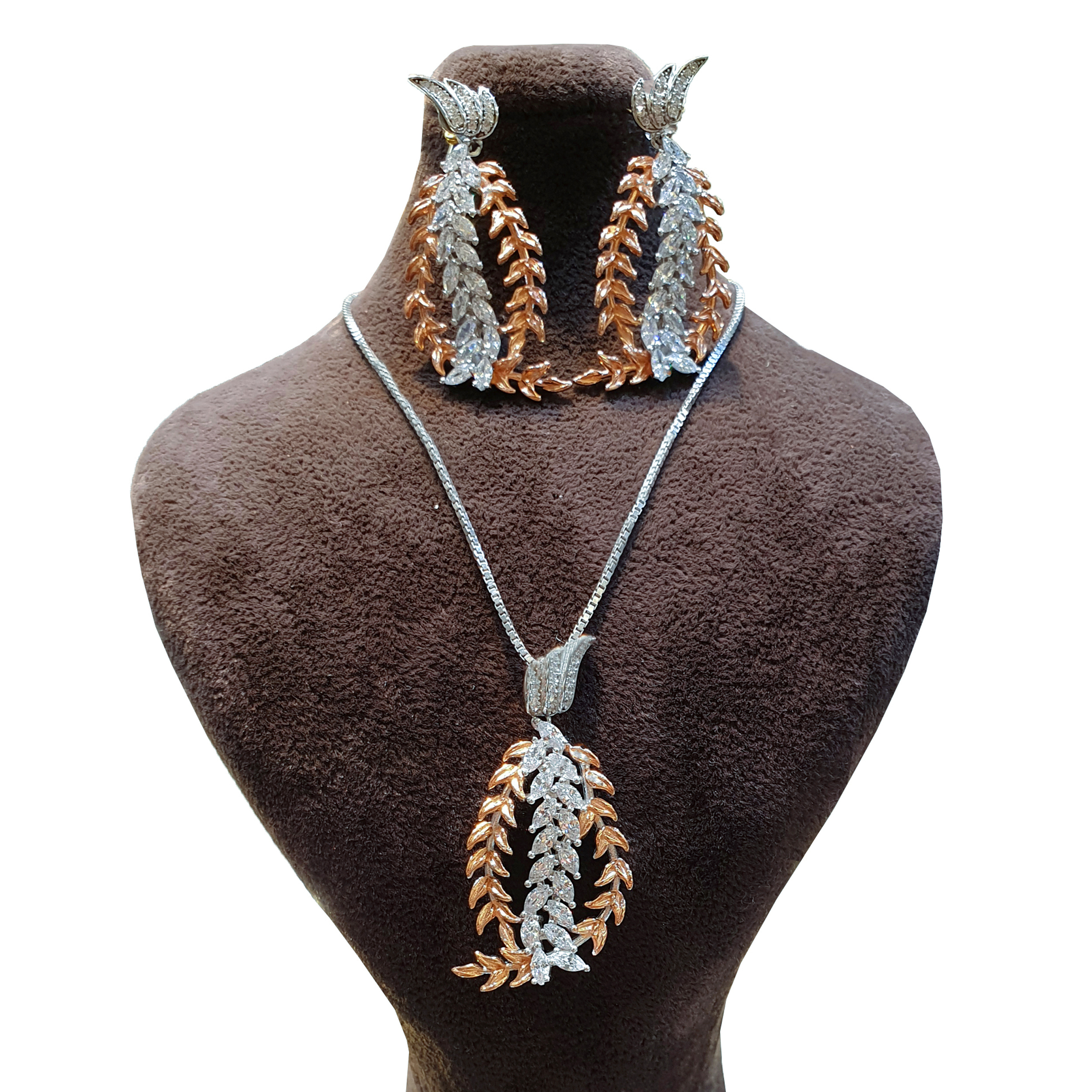 نیم ست نقره زنانه مدل 4021