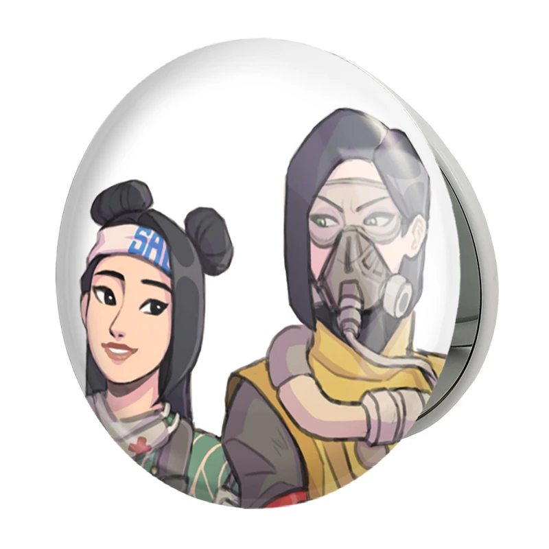 آینه جیبی خندالو طرح بازی ولورانت (Valorant) مدل تاشو کد 33111