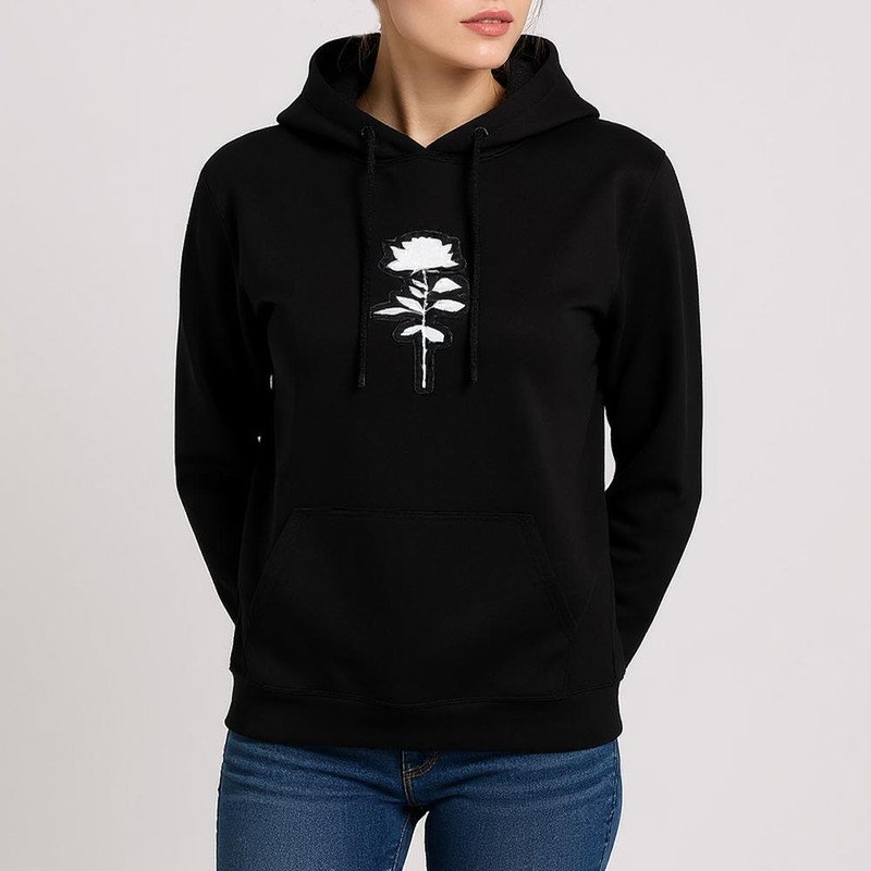 هودی زنانه مدل گل E151