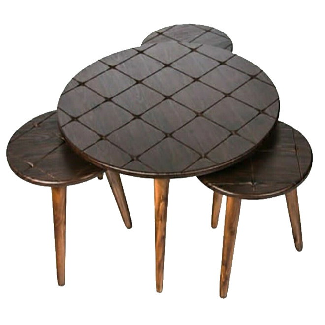 میز عسلی مدل T03 مجموعه 4 عددی