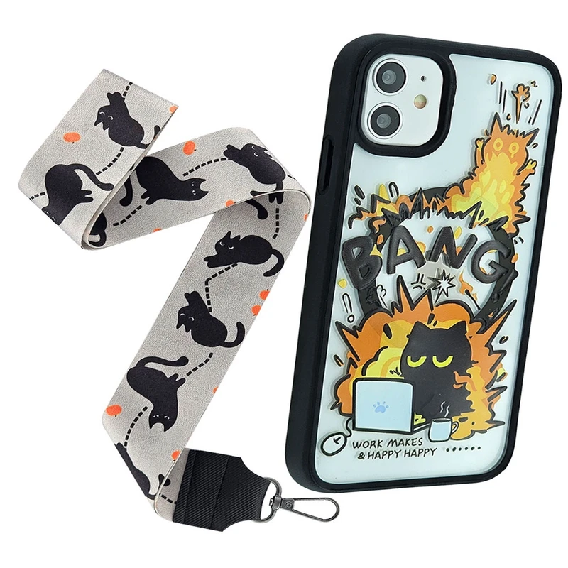 کاور فون کیس مدل مگ سیف کد بنگ مناسب برای گوشی موبایل اپل Iphone 11 به همراه بند آویز