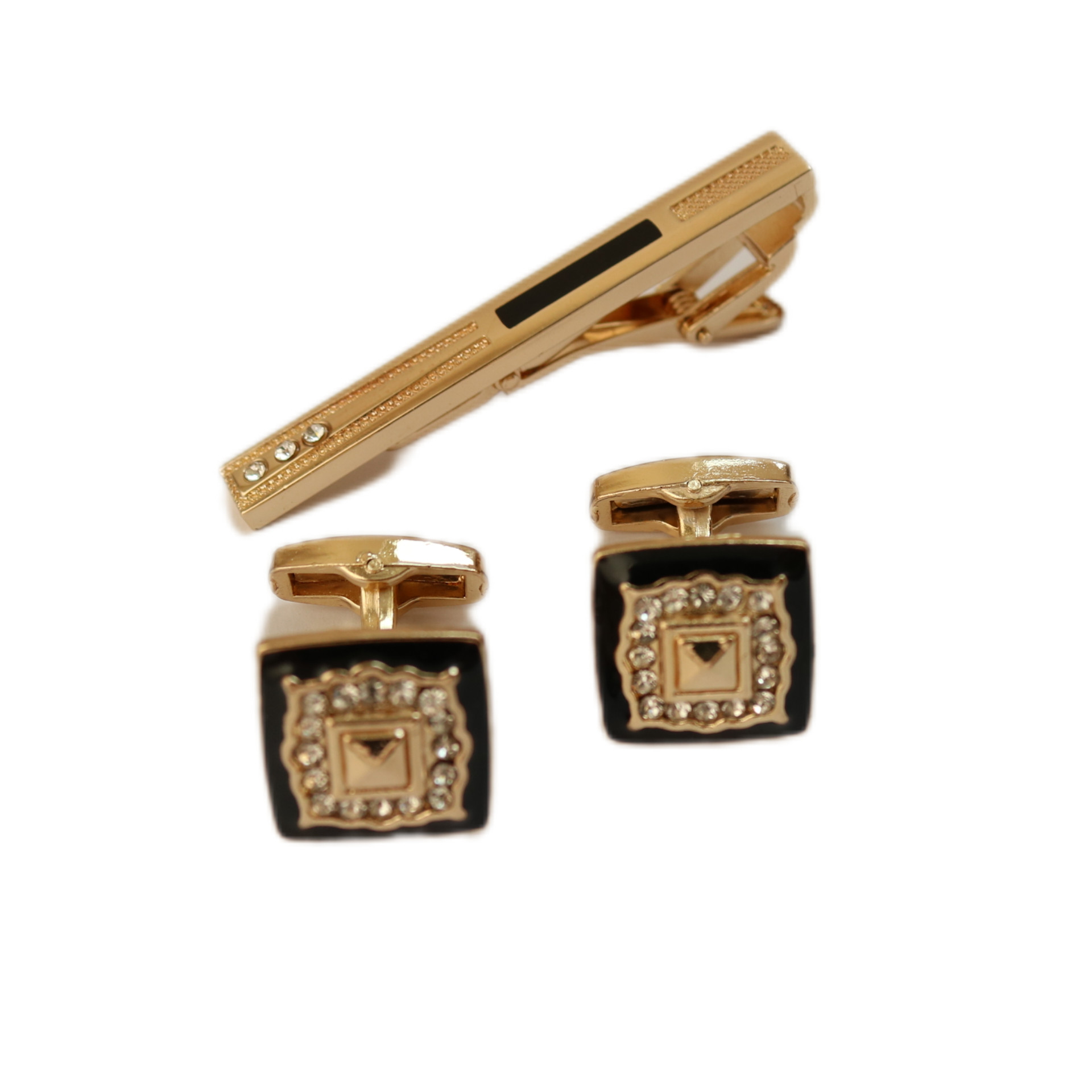 ست دکمه سردست و گیره کراوات مردانه مدل 544