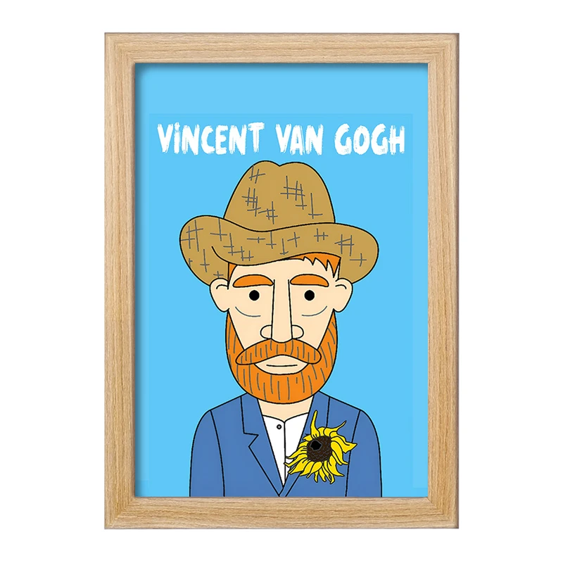 تابلو خندالو مدل ونسان ونگوگ کد F11688