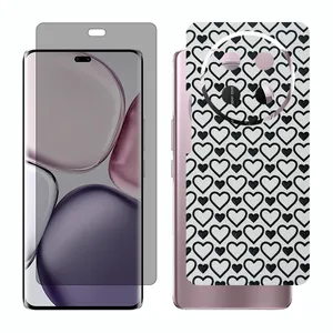 Glass Together model privacy screen protector suitable for Honor X9c mobile phone with back cover sticker