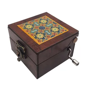جعبه موزیکال طرح سنتی آینه دار کد JM-S02