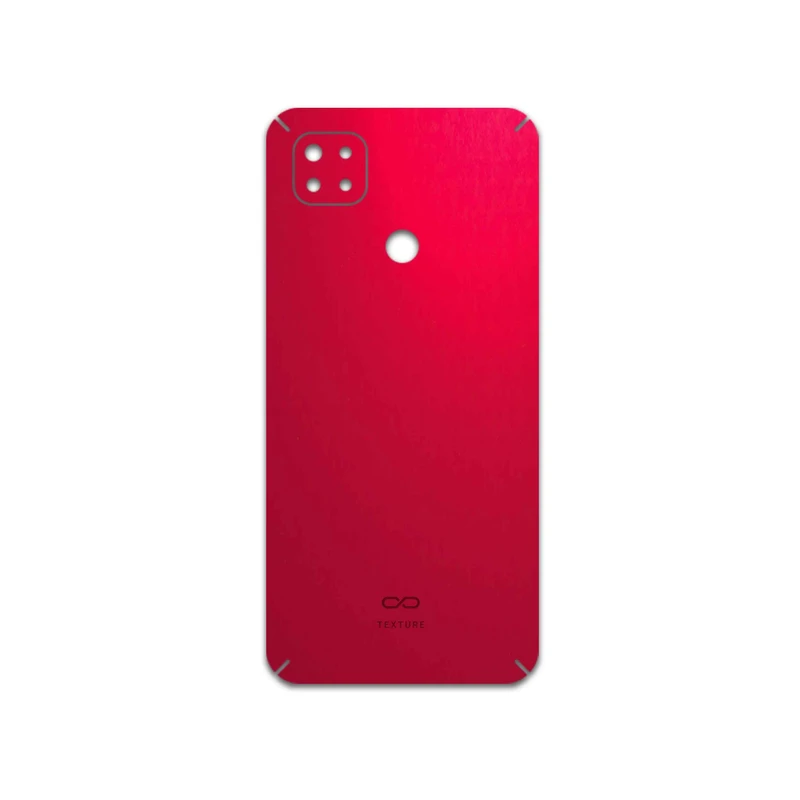 برچسب پوششی ماهوت مدل Matte-Warm-Red مناسب برای گوشی موبایل شیائومی Redmi 9 Activ