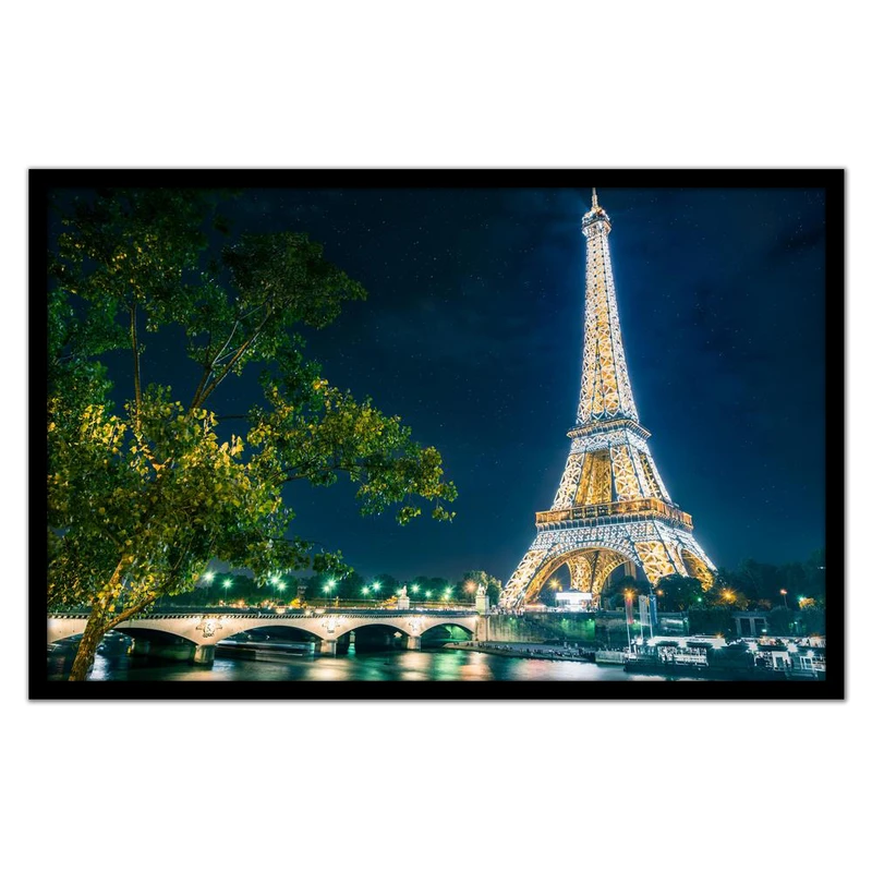 تابلو نوری بکلیت طرح منظره شهری شهر پاریس برج ایفل مدل B-bu1179