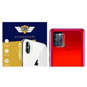  محافظ لنز دوربین گلس کام مدل GCL-A21S مناسب برای گوشی موبایل سامسونگ Galaxy A21s