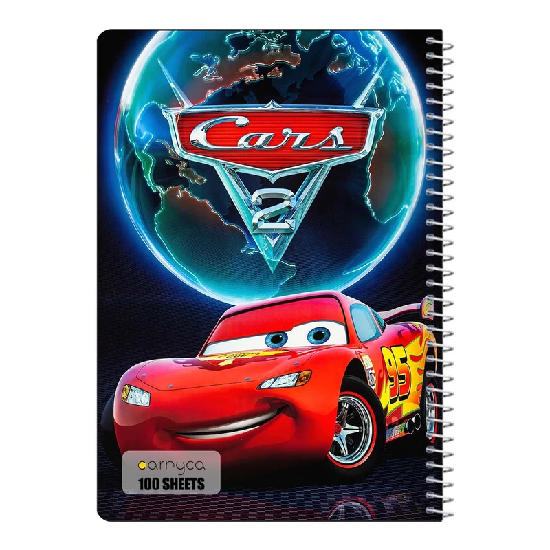 دفتر مشق 100 برگ سیمی کارنیکا طرح ماشین ها Cars کد 82475