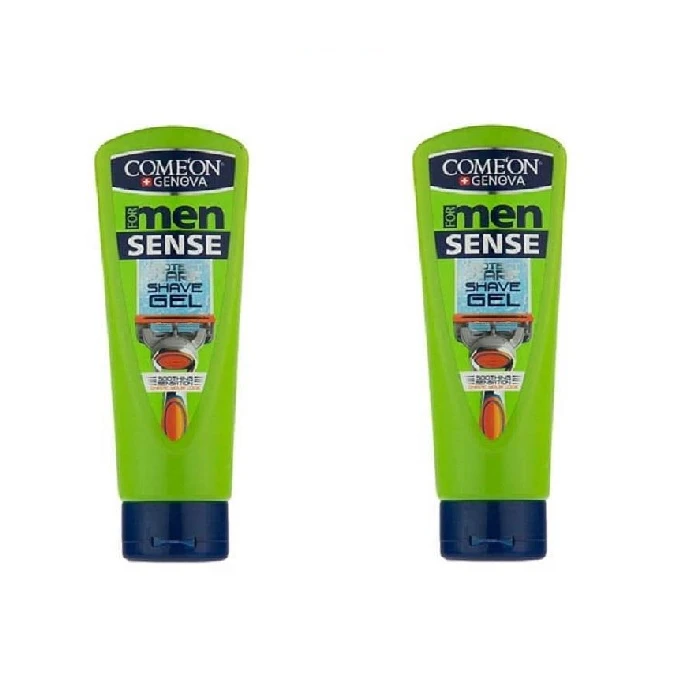 ژل اصلاح کامان مدل sense حجم 200 میلی لیتر بسته دو عددی
