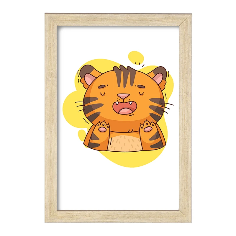 تابلو خندالو مدل ببر حیوانات بامزه کد 37177