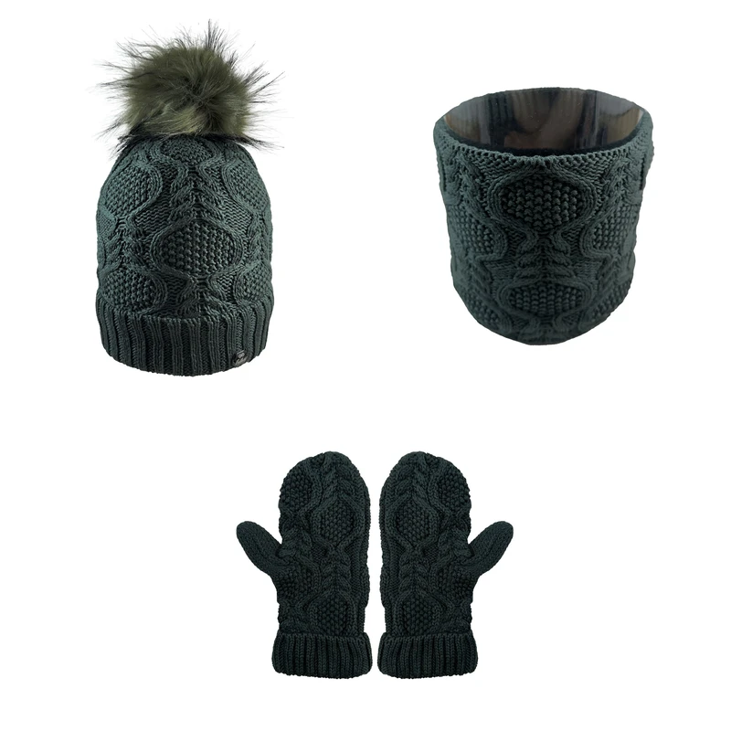 ست کلاه و شال گردن و دستکش بچگانه اندلس مدل 1165033