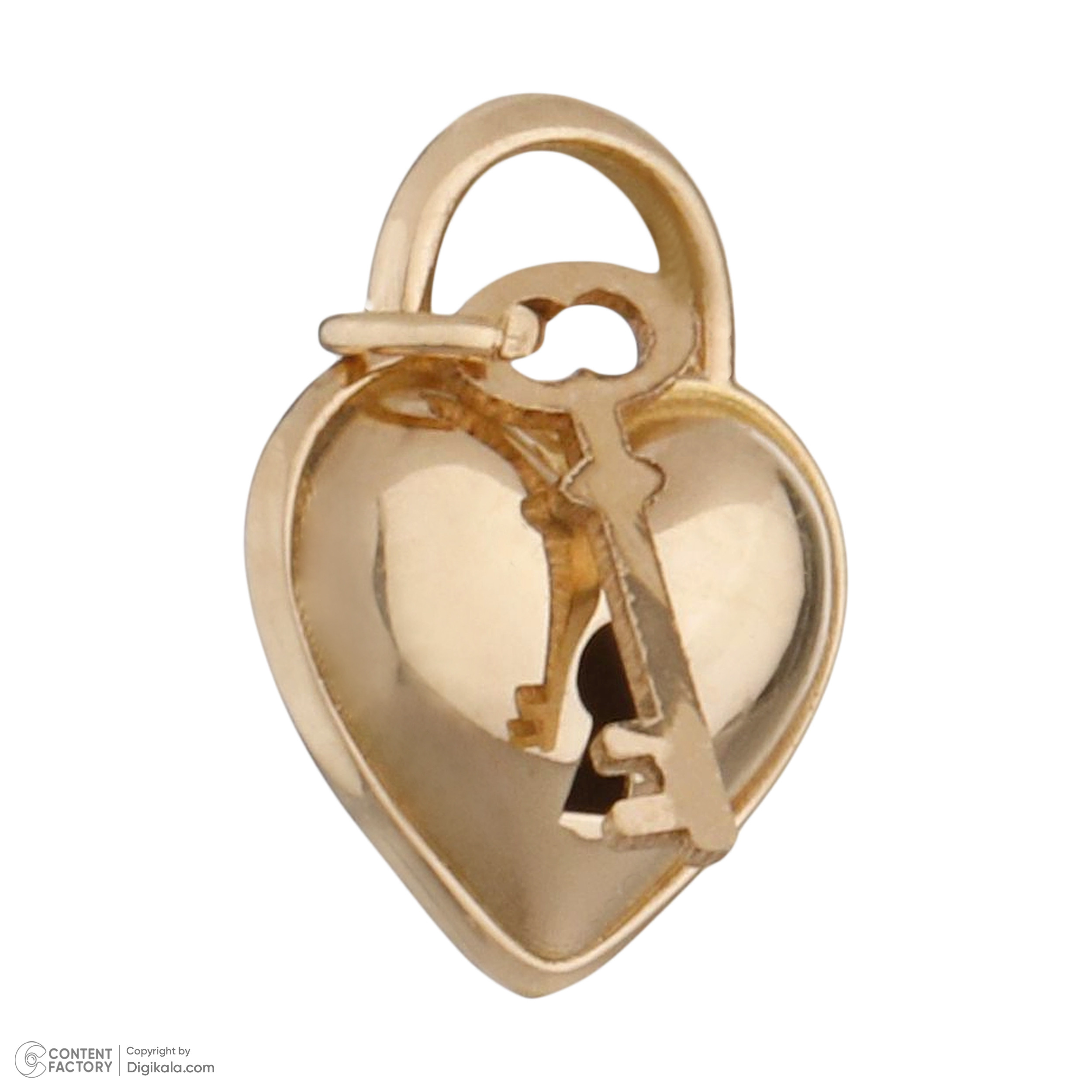 آویز گردنبند طلا 18 عیار زنانه مایا ماهک مدل MM1870 طرح قفل و کلید