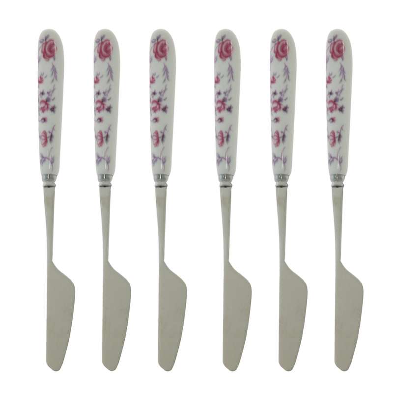 کارد صبحانه خوری طرح Flower Bloomبسته 6 عددی