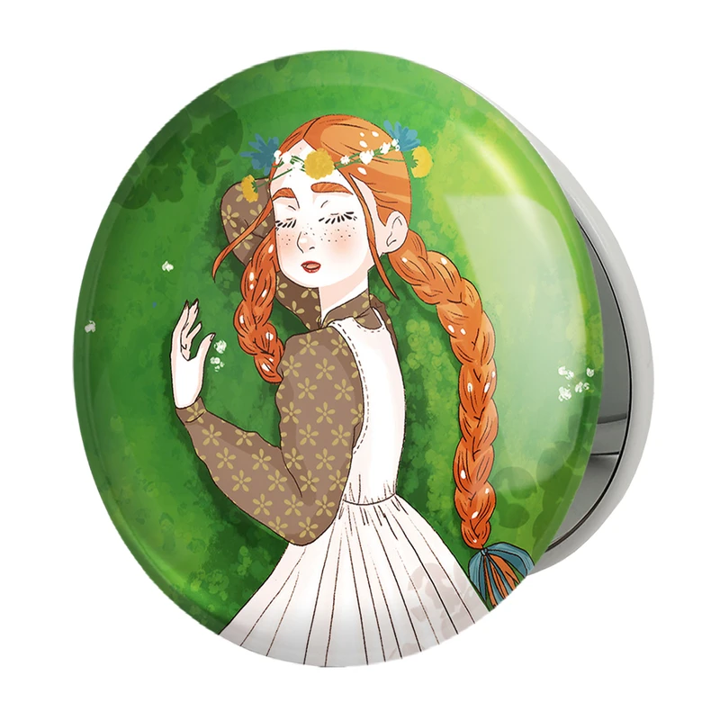 آینه جیبی خندالو طرح آن شرلی مدل تاشو کد 10546 