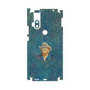 MAHOOT Self portrait with a gray felt hat-FullSkin Cover Sticker for Motorola One Hyper