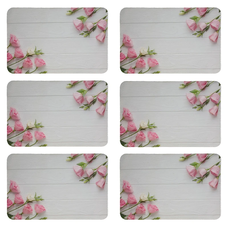 زیربشقابی مدل طرح گل کد 8124 بسته 6 عددی