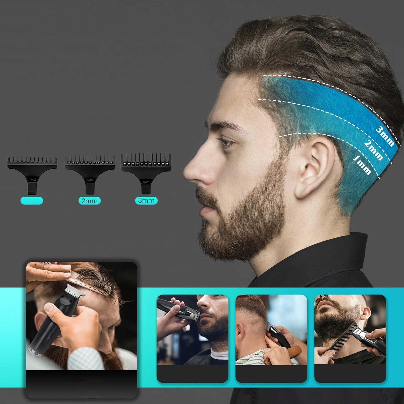 ماشین اصلاح موی سر و صورت دی اس پی مدل 90286، اصلاح به صورت تریمر، قابلیت تنظیم سرعت، منبع انرژی با برق، تکنولوژی اصلاح به صورت برش مستقیم، به‌همراه برس تمیزکننده -  - 14