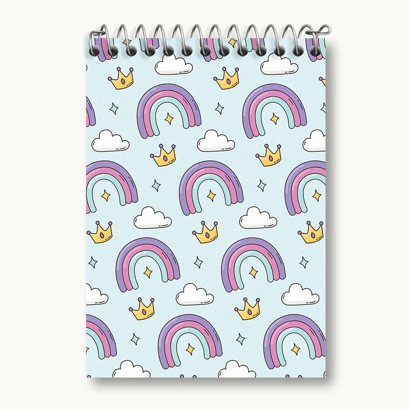 دفتر یادداشت 50 برگ خندالو مدل رنگین کمان کد N440