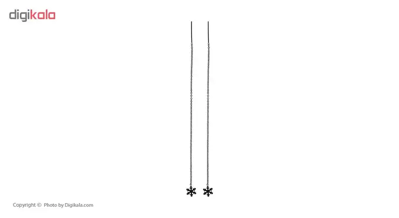 گوشواره بخیه ای زنانه مدل برف کد SH516