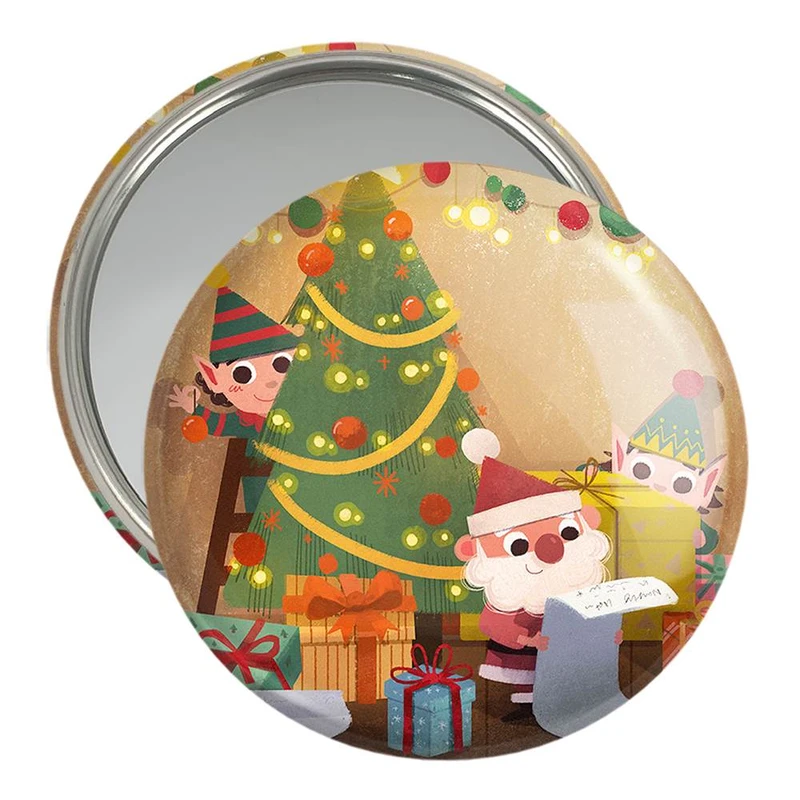 آینه جیبی خندالو مدل کریسمس Christmas کد 22170