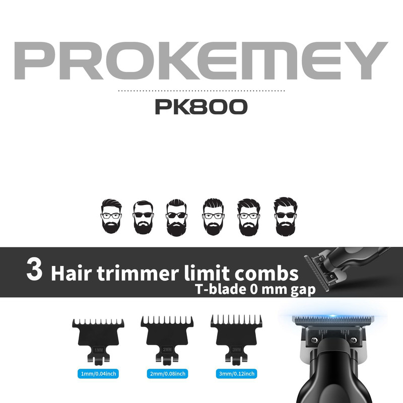 ماشین اصلاح موی سر و صورت شارژی پر‌ووکیمی مدل P͏K800