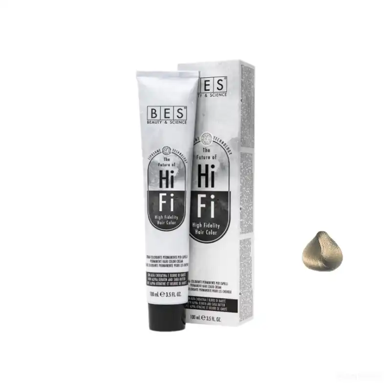 رنگ مو بس مدل hifi شماره 10.1 حجم 100 میلی لیتر رنگ بلوند دودی پلاتینه