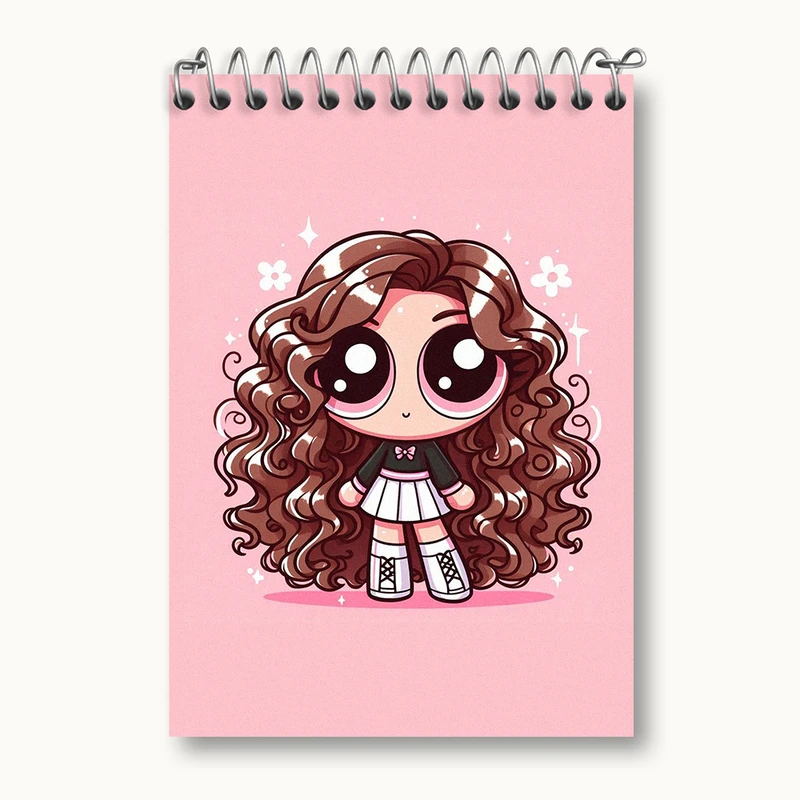 دفتر یادداشت 50 برگ خندالو طرح دختران نیرومند (The Powerpuff Girls) کد N2110