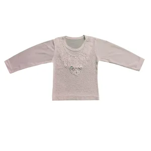 تی شرت آستین بلند دخترانه مدل نگین