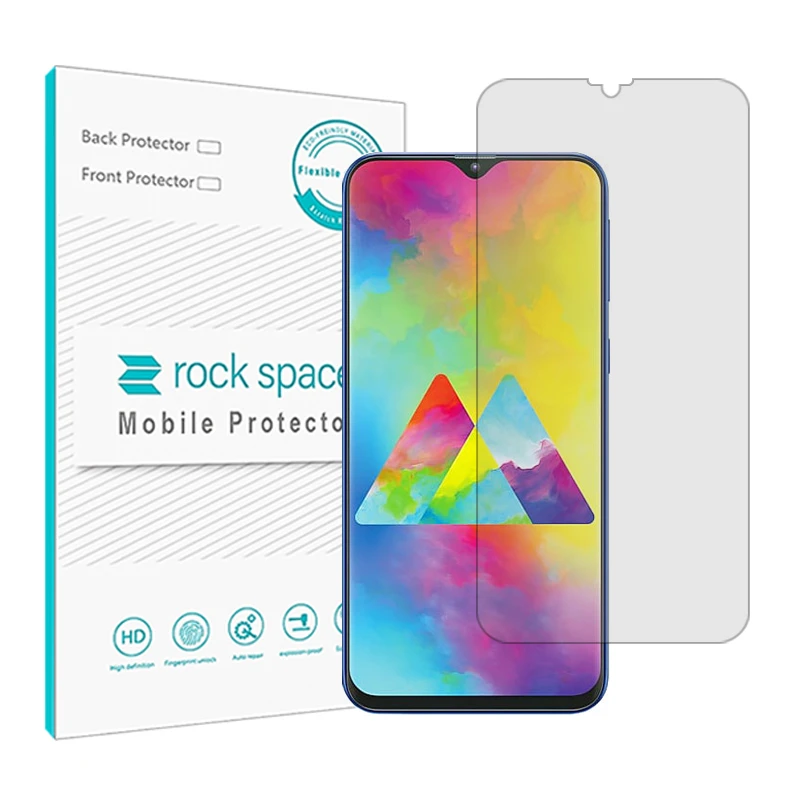 محافظ صفحه نمایش شفاف راک اسپیس مدل HyGEL مناسب برای گوشی موبایل سامسونگ Galaxy M20