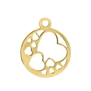 آویز گردنبند طلا 18 عیار زنانه قیراط طرح قلب کد GH4668