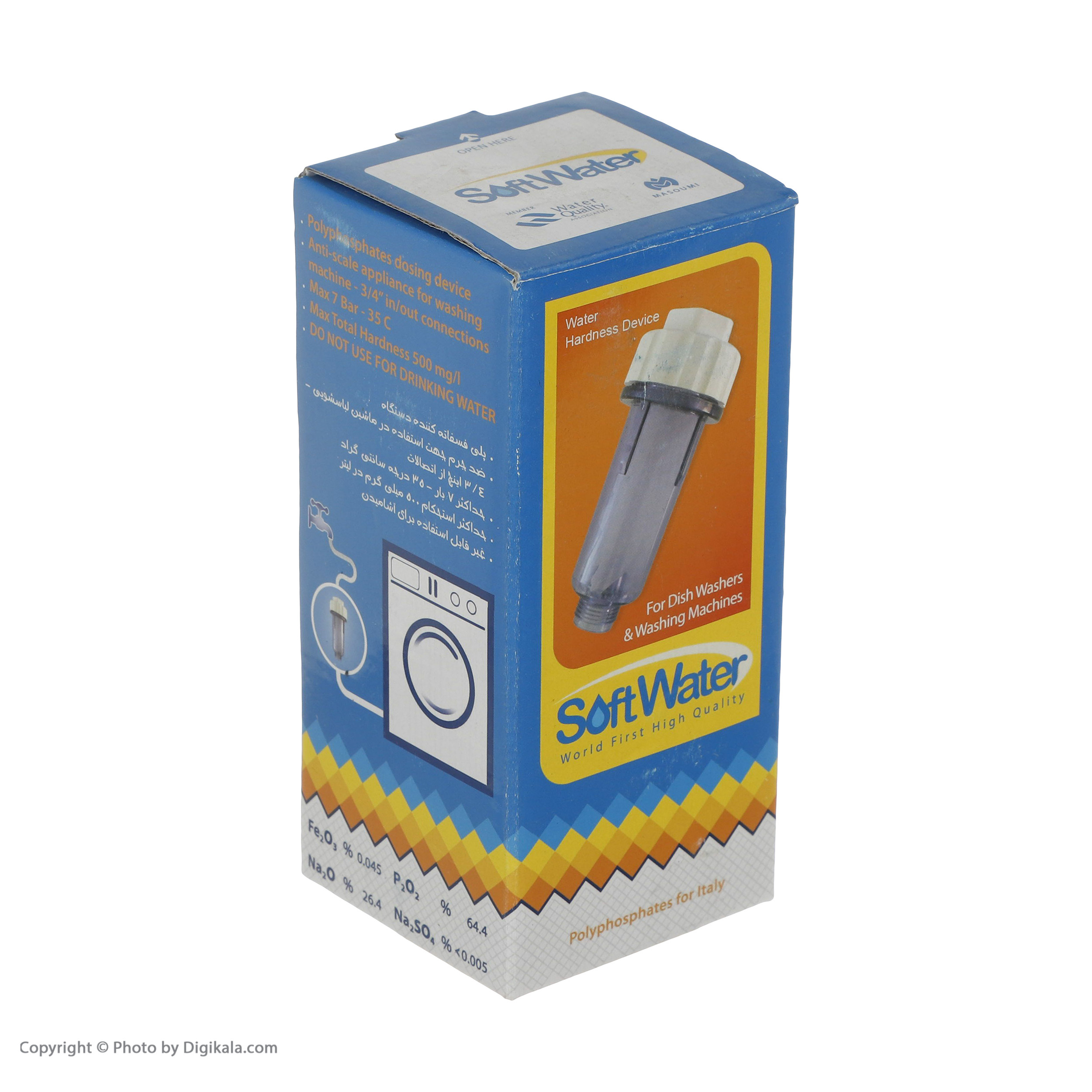 فیلتر رسوب‌گیر ماشین لباسشویی و ظرفشویی سافت واتر مدل JK-22412
