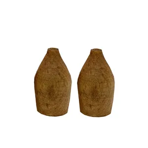 گلدان چوبی کد 1 مجموعه 2 عددی 