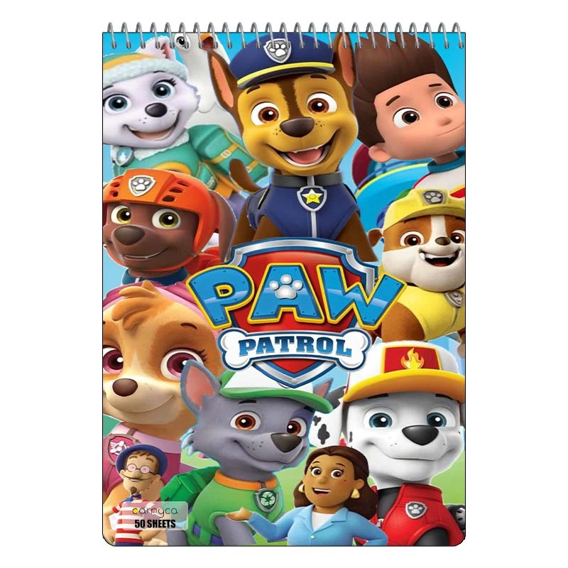 دفتر نقاشی 50 برگ سیمی کارنیکا طرح سگ های نگهبان paw patrol کد 82087