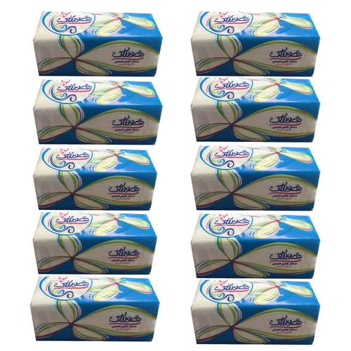 دستمال کاغذی 250 برگ هوماک مدل اقتصادی مجموعه 10 عددی