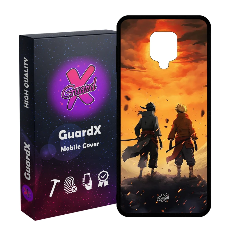 کاور گارد ایکس طرح انیمه ناروتو مدل Glass10699 مناسب برای گوشی موبایل شیائومی Redmi Note9 Pro/Note 9 Pro Max/Redmi Note 9S/MI Poco M2 Pro