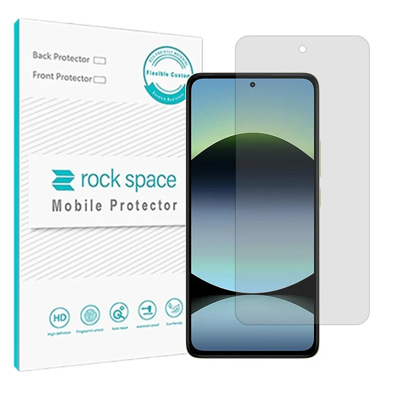 محافظ صفحه نمایش شفاف راک اسپیس مدل هیدروژلی مناسب برای گوشی موبایل شیائومی Redmi Note 14 4G
