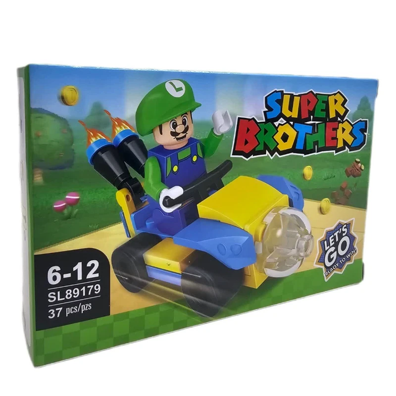 ساختنی  37 تکه ناب سل مدل ماریو ماشین سوار کد 37PCS/PZS SUPER BROTHERS SL89179 NO.2
