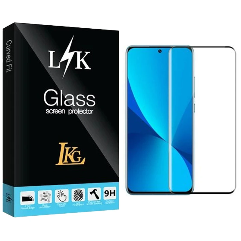 محافظ صفحه نمایش ال کا جی مدل فول چسب مناسب برای گوشی موبایل شیائومی Poco X7 4G