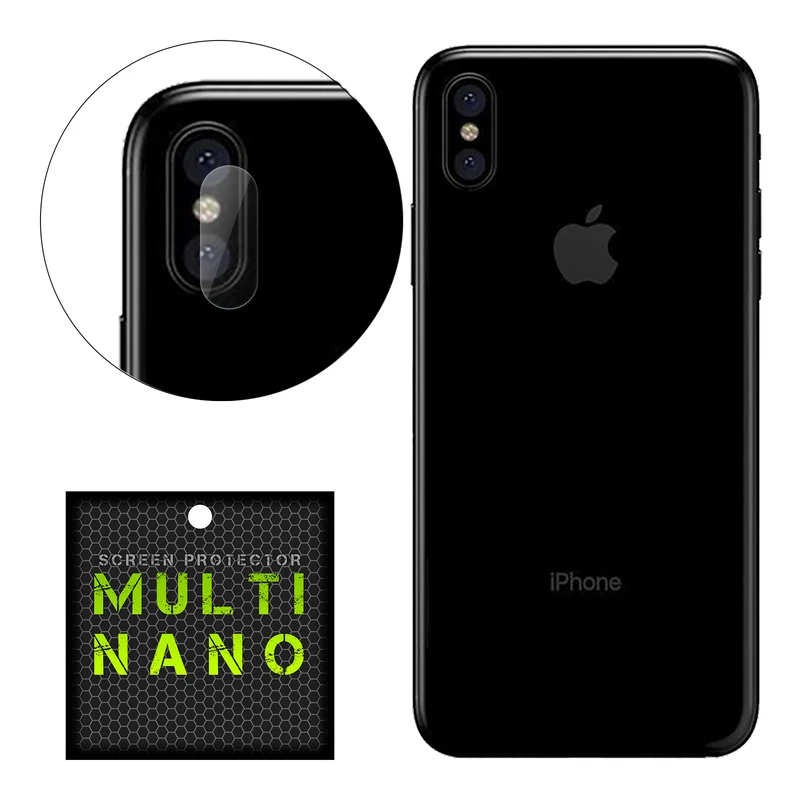 محافظ لنز دوربین مولتی نانو مدل Pro مناسب برای گوشی موبایل اپل iPhone X / XS