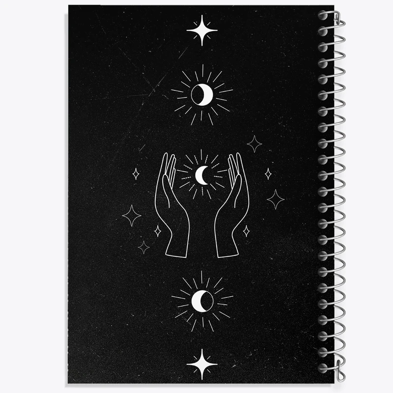 دفتر مشق 100 برگ خندالو طرح ماه (Moon) کد F2550