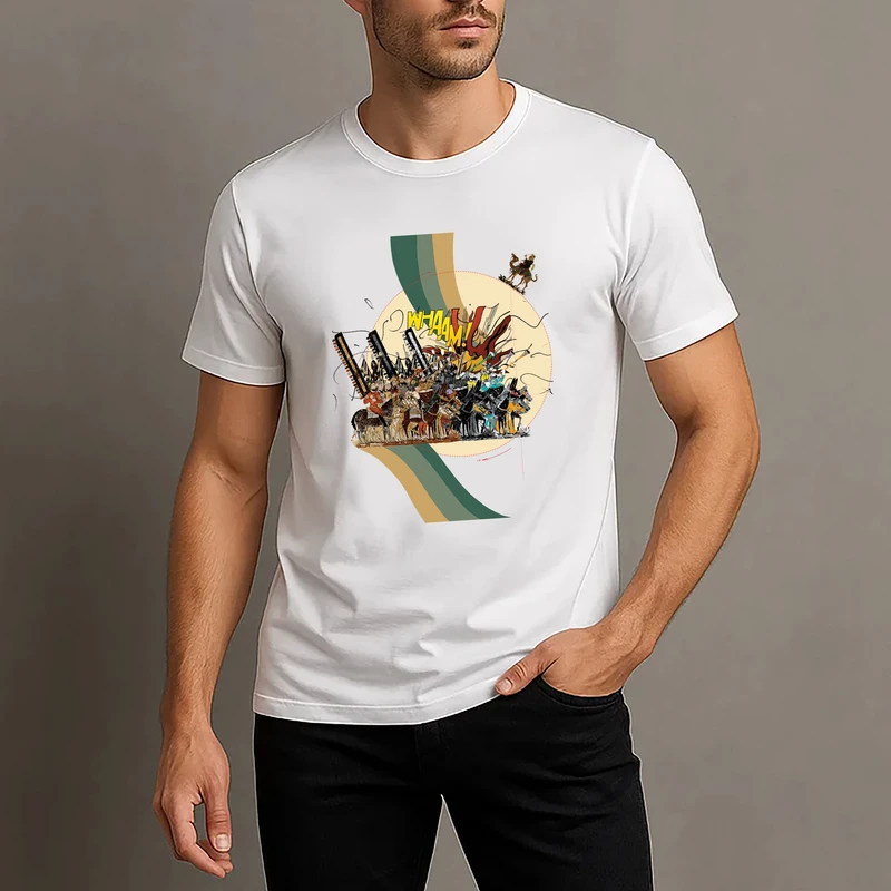 تیشرت آستین کوتاه طرح دار مردانه مدل T4-04