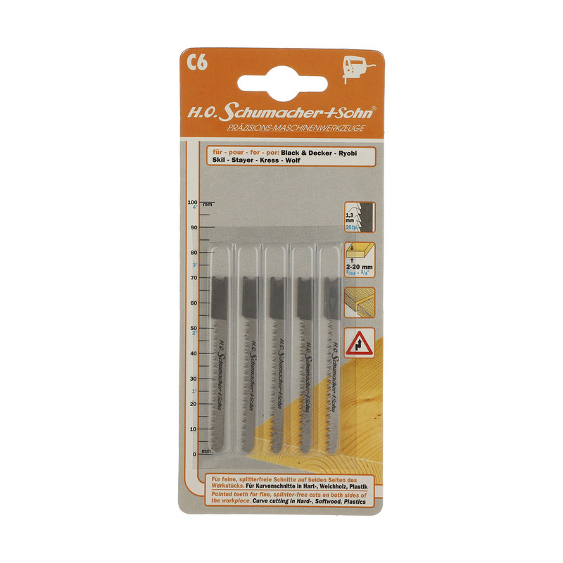 تیغه اره عمودبر اچ او شوماخر + سون مدل C6 بسته 5 عددی تیغه اره عمودبر اچ او شوماخر + سون مدل C6 بسته 5 عددی